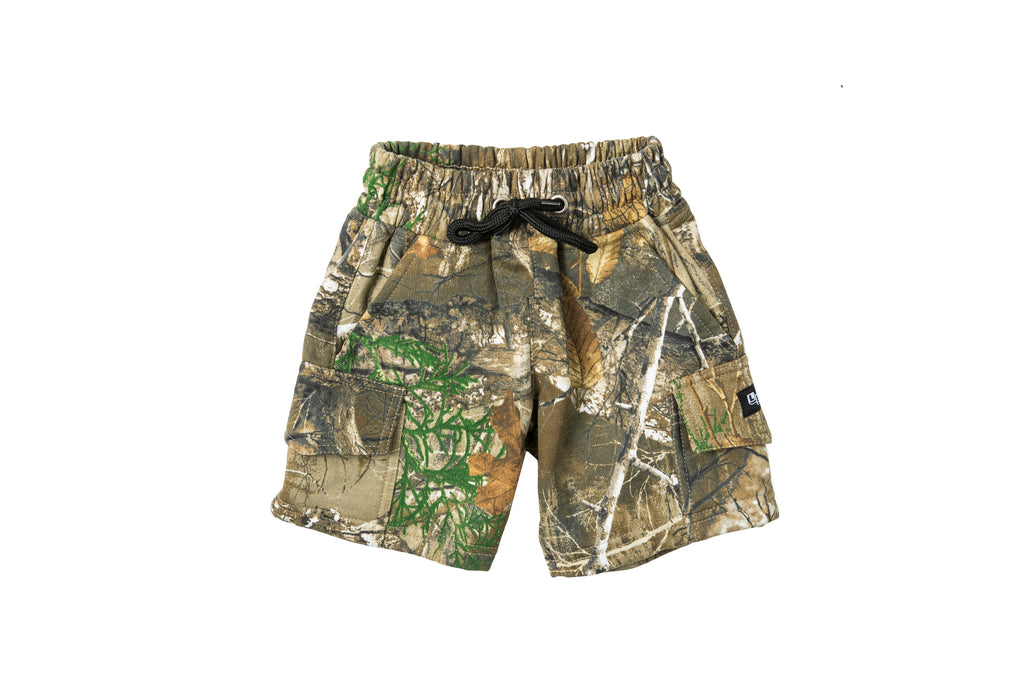 Camo Fleece Cargo Short